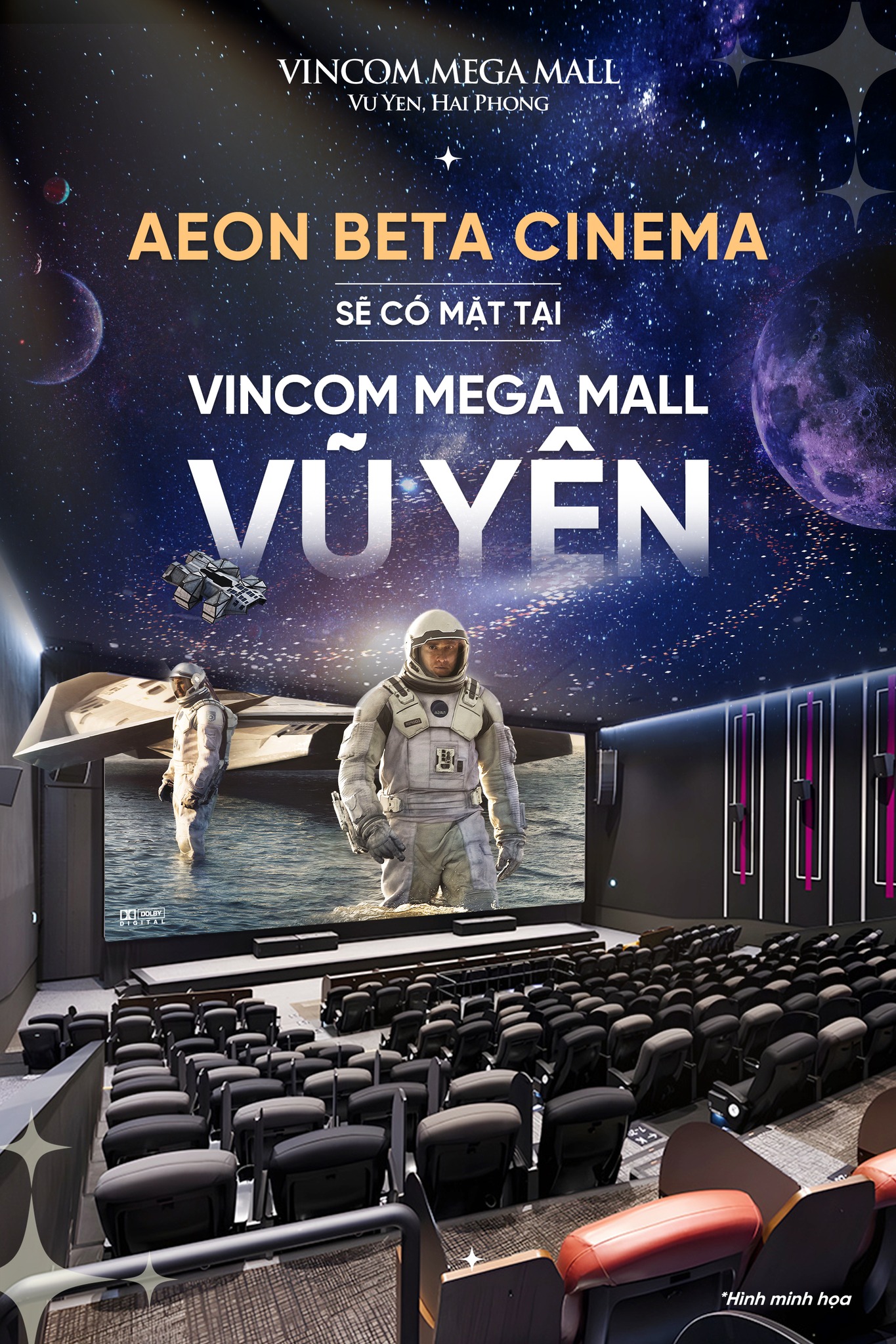 Bùng nổ giải trí Hải Phòng: AEON Beta Cinema tại Vincom Mega Mall Vũ Yên sắp ra mắt!