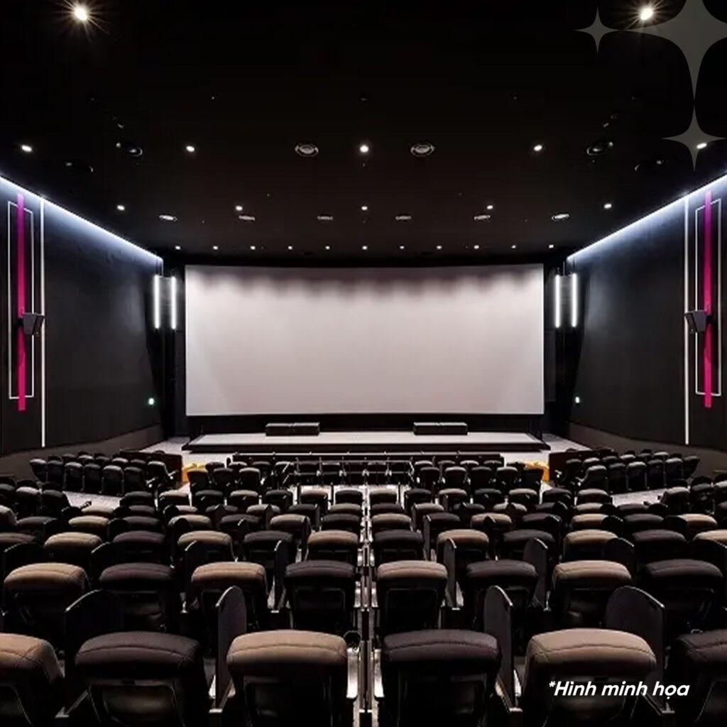 Không gian mô phỏng phòng chiếu phim AEON Beta Cinema tại Vincom Mega Mall Vũ Yên