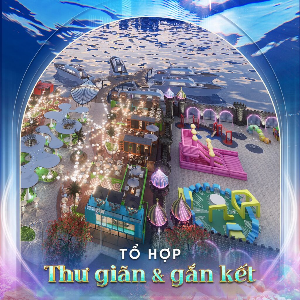 Tổ hợp thư giãn và gắn kết tại phố đi bộ công viên Vũ Yên