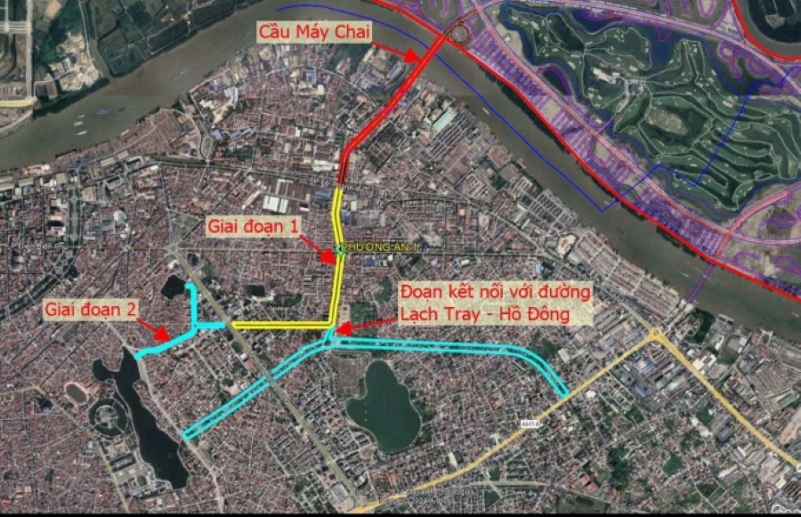 Tuyến đường di chuyển đến chung cư Vũ Yên