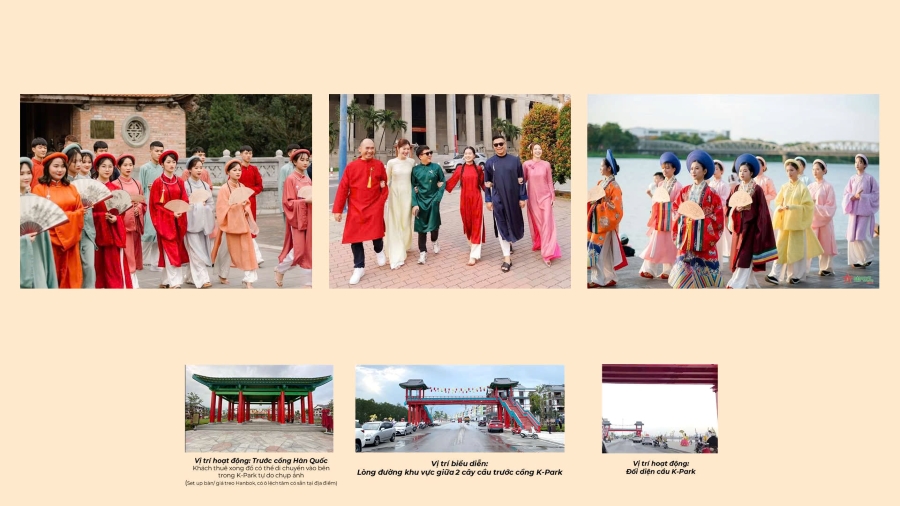 Diễu hành cổ phục tại lễ diễu hành Vinhomes Royal Island