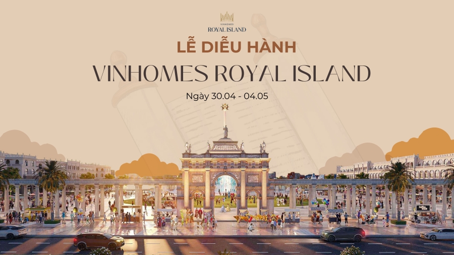 Lễ diễu hành Vinhomes Royal Island 30/4: Khi niềm tự hào Việt Nam bay cao trên bán đảo Hoàng Gia