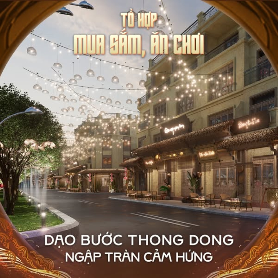 Tổ hợp mua sắm, vui chơi của Làng Mỹ Vị tại chung cư Vũ Yên