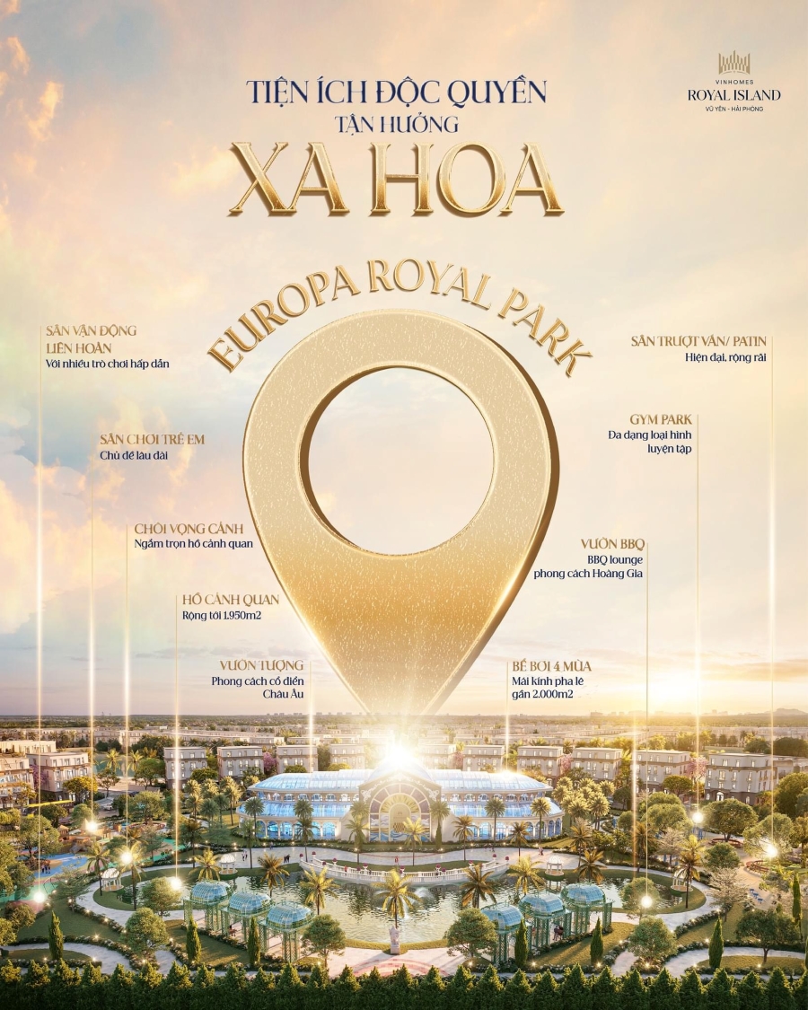 Bến du thuyền Hoàng Gia Vũ Yên được tích hợp cùng hệ sinh thái sống toàn diện