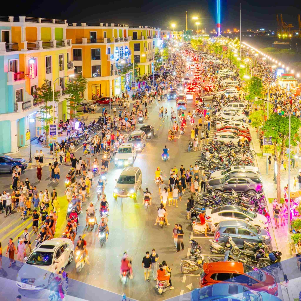 Phố đi bộ công viên Vũ Yên – Không gian sống và tận hưởng giữa lòng đảo Hoàng Gia