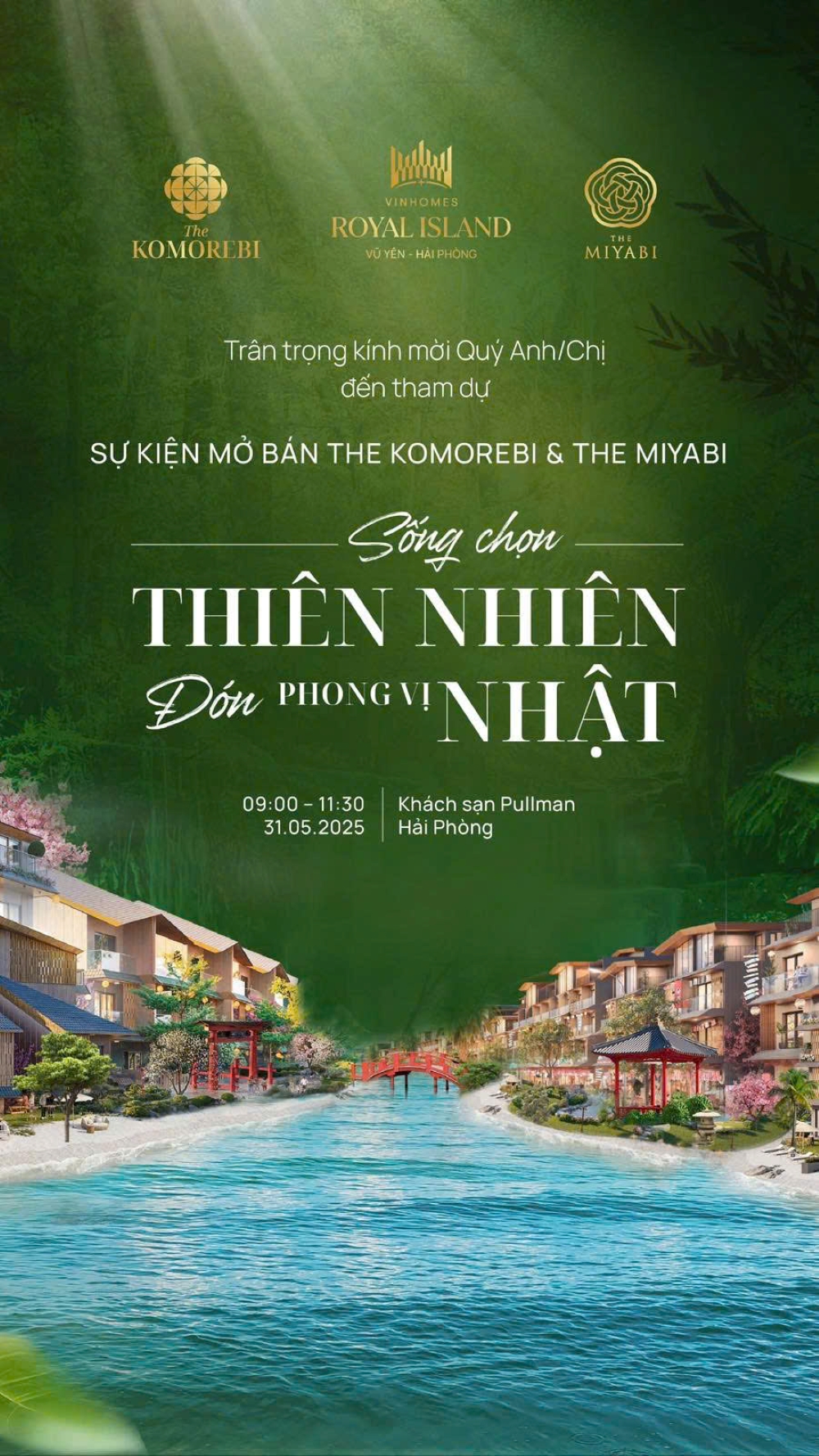 Thông tin chi tiết sự kiện mở bán The Komorebi & The Miyabi