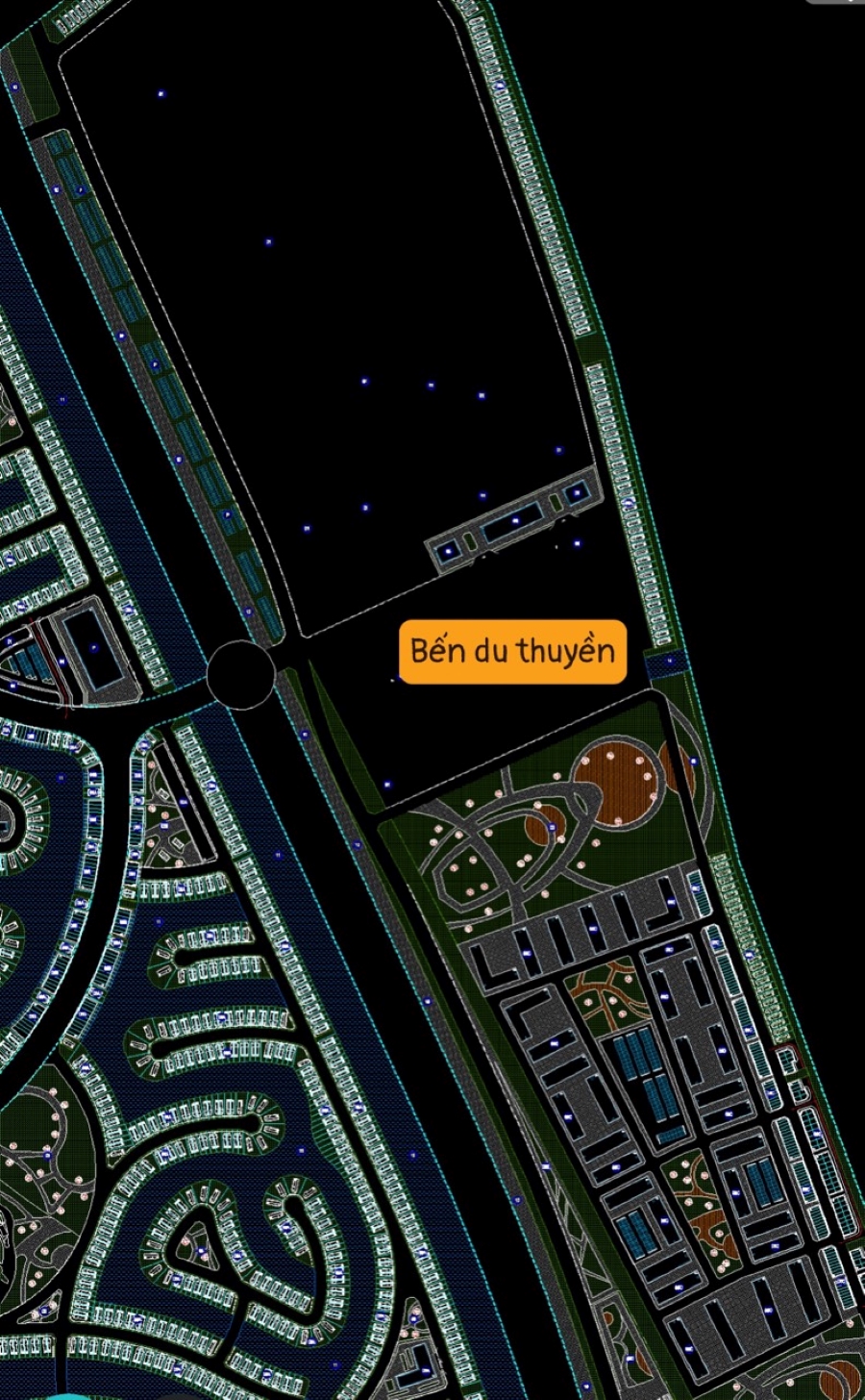 Vị trí bến du thuyền Hoàng Gia Vũ Yên