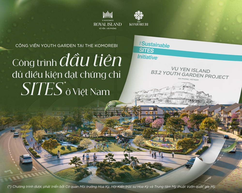 Youth Garden Vinhomes Vũ Yên – Lá phổi sinh thái mang dấu ấn Nhật Bản nơi phố Cảng