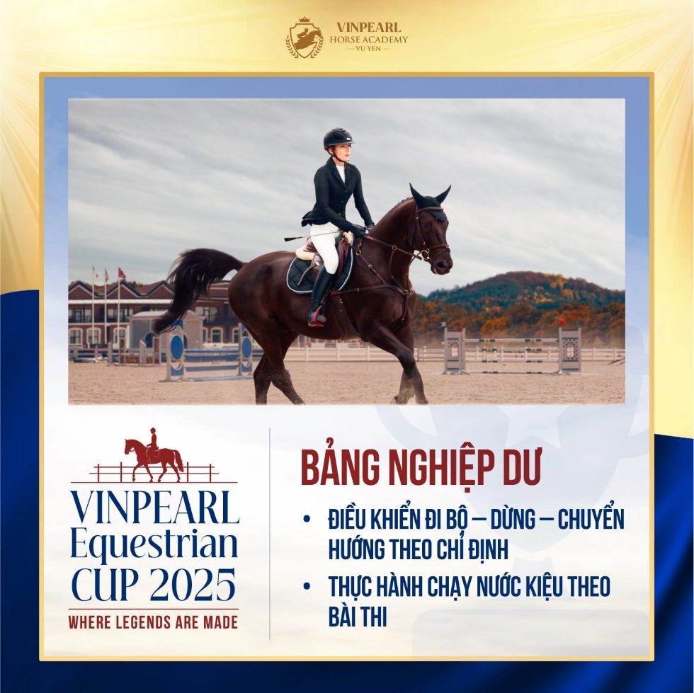 Bảng nghiệp dư của giải đấu Vinpearl Equestrian Cup 2025
