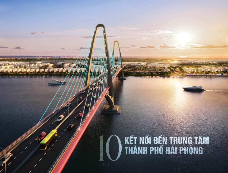 Cầu Hoàng Gia với tổng vốn đầu tư hơn 2000 tỷ đồng giúp rút ngắn khoảng cách di chuyển