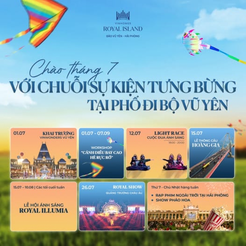 Chuỗi sự kiện tại phố đi bộ Vũ Yên trong tháng 7: Mùa hè sôi động với hàng loạt hoạt động hấp dẫn