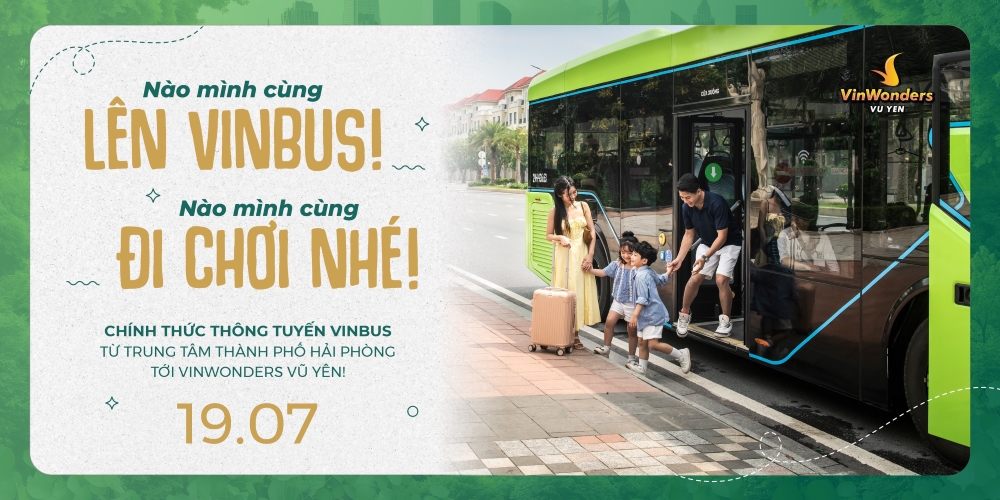 Ra mắt Vinbus tại Vinhomes Vũ Yên – Mảnh ghép giao thông xanh mở lối cho đảo Hoàng Gia