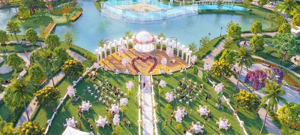 Trung tâm hội nghị Royal Palace Vinhomes Vũ Yên có sức chứa lớn cả trong nhà và ngoài trời