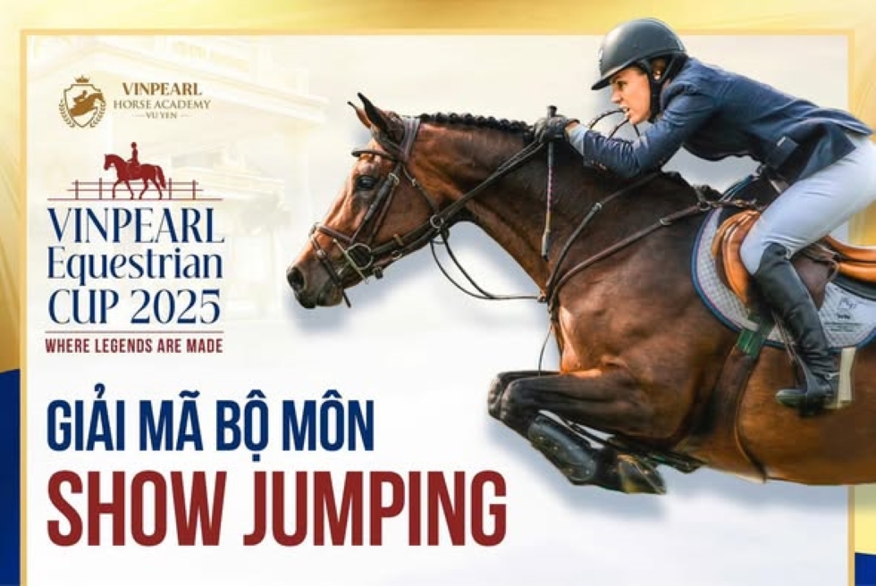 Show Jumping là một trong những nội dung của giải đấu Vinpearl Equestrian Cup 2025