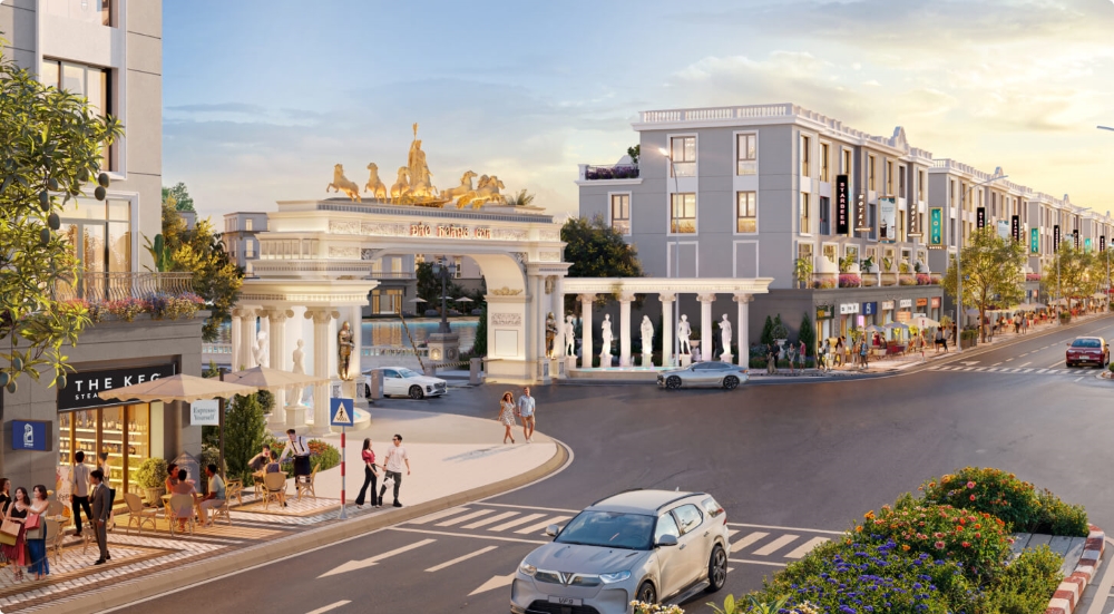 Cư dân có thể dễ dàng tiếp cận hệ tiện ích phân khu Hoàng Gia từ biệt thự đơn lập The Royal Villa