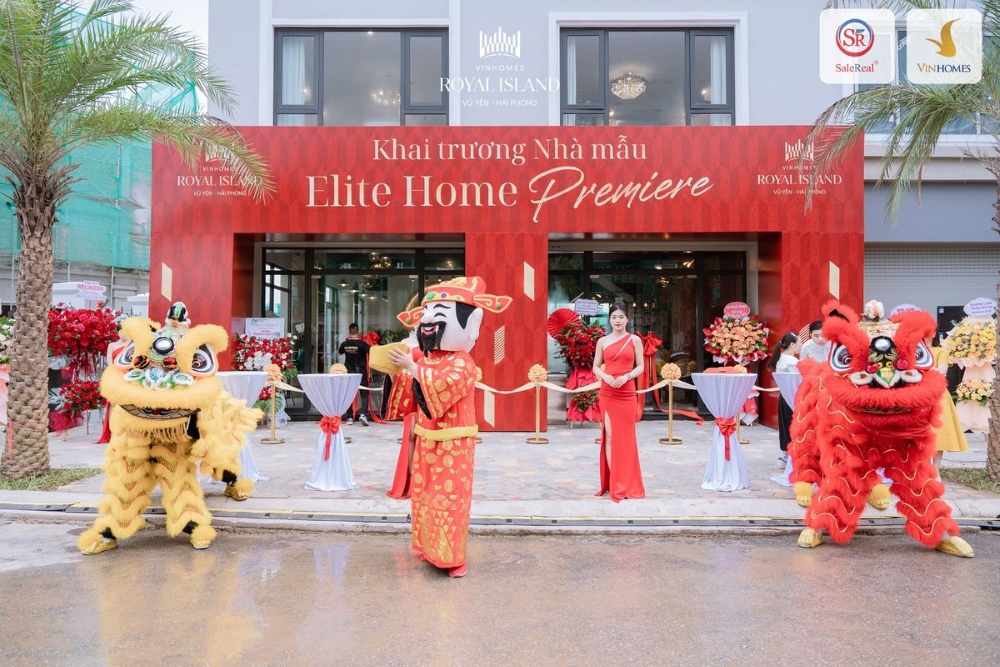 Nhà mẫu Vinhomes Vũ Yên nằm trên đảo Vũ Yên thuộc huyện Thủy Nguyên