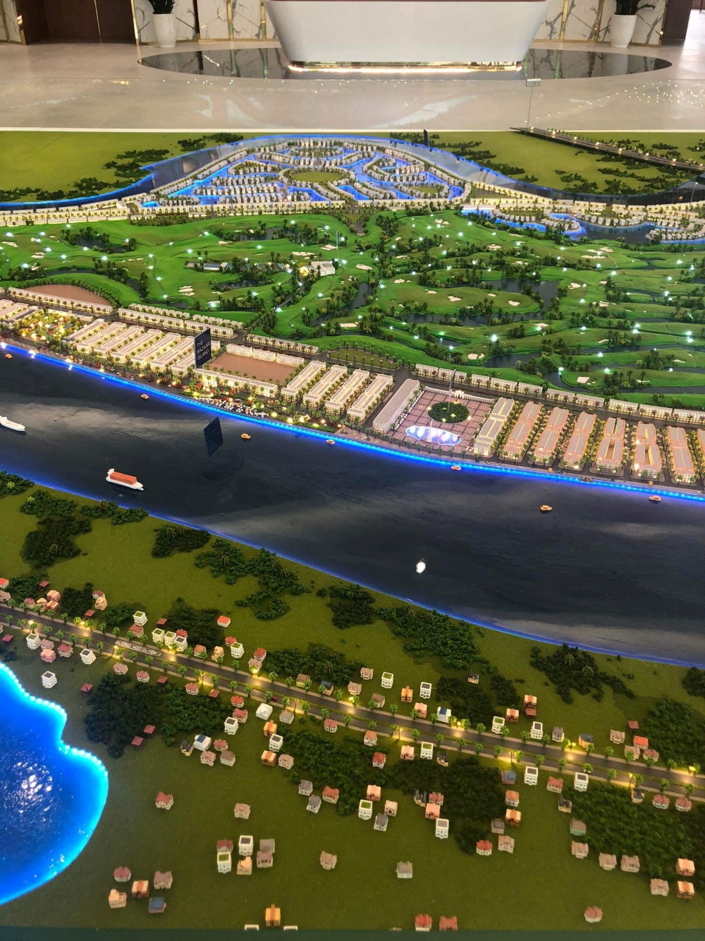 Cấu trúc tổ chức không gian được tái hiện rõ ràng trên sa bàn dự án Vinhomes Vũ Yên