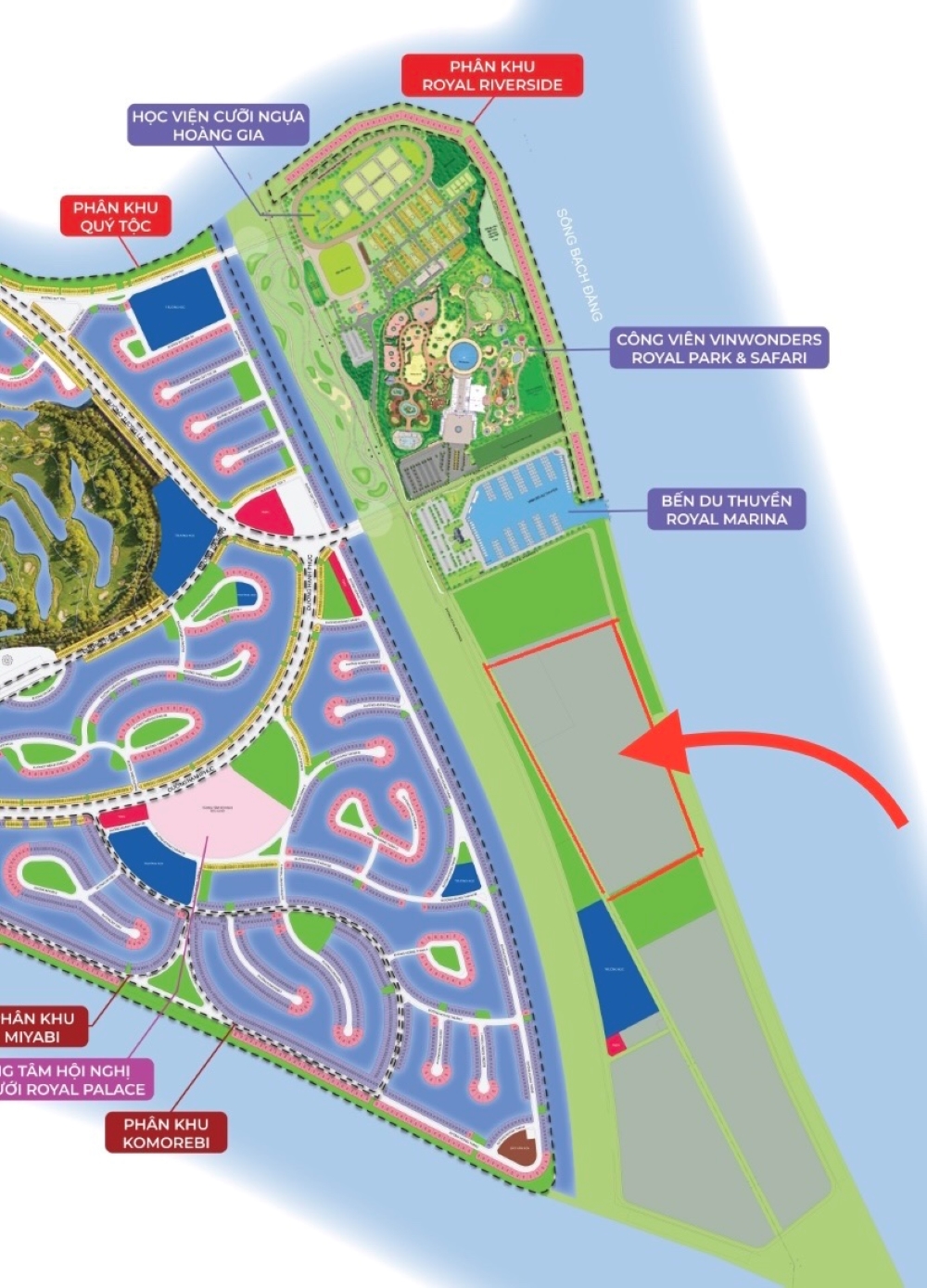 Vị trí các tòa của dự án chung cư Vũ Yên