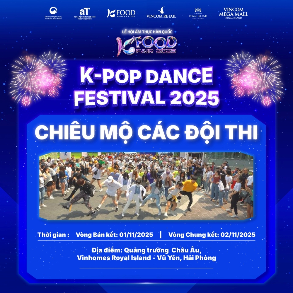 Kpop Dance Festival sẽ diễn ra tại KFood Fair 2025