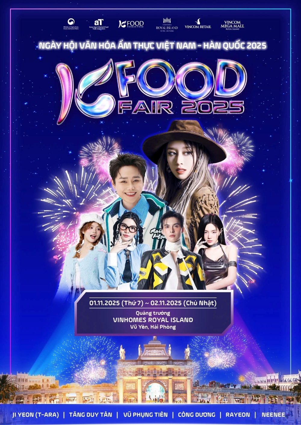 Những nghệ sĩ đình đám từ trong nước đến quốc tế sẽ góp mặt tại KFood Fair 2025