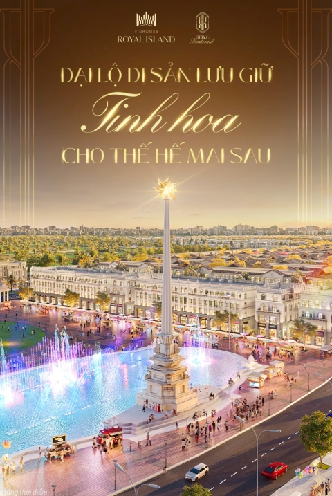 Royal Boulevard Vinhomes Vũ Yên – Đại lộ di sản mở ra tâm mạch sinh tài giữa đảo tỷ đô