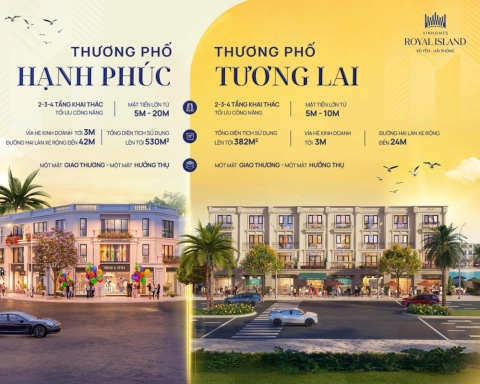 Shophouse đường Hạnh Phúc và Tương Lai tại Vinhomes Vũ Yên – Trục thương phố huyết mạch kiến tạo giá trị bền vững