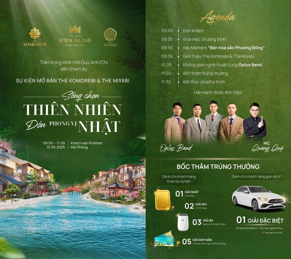 Những điểm nhấn nổi bật tại sự kiện mở bán The Komorebi & The Miyabi Những điểm nhấn nổi bật tại sự kiện mở bán The Komorebi & The Miyabi